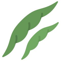 snap peas flat icon