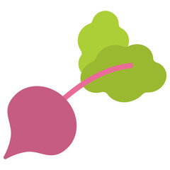 beet flat icon