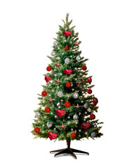 christmas tree isolated on white