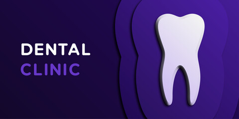 Elegant simple dental clinic banner