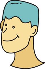 Boy Face Character Illustration