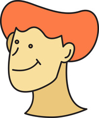 Boy Face Character Illustration