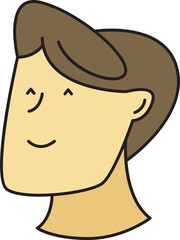 Obraz premium Boy Face Character Illustration