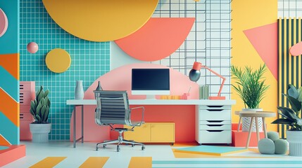 a dream office for someone who love creating
