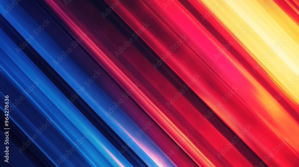 Poster abstract diagonal lines in vivid colors
