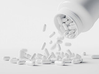 white pills and bottle