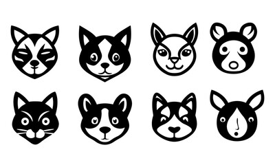 Cat faces, sketch for your design
