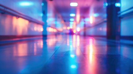 Abstract blurred background of the hospital, promotion medical