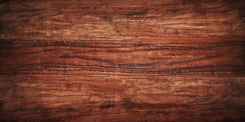 Close-Up of Rich Dark Brown Wooden Wall with Visible Grain Pattern