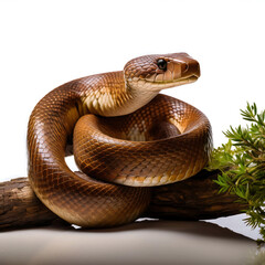 Obraz premium Australian King Brown snake in the grass