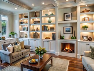 Showcase Of Innovative Home Decor Ideas With Decorative Alcoves, Built-In Shelves, And Unique Wall-Mounted Storage Solutions For Maximizing Space And Adding Character To Interiors.