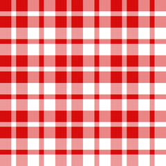 Red & White Christmas Classic Plaid