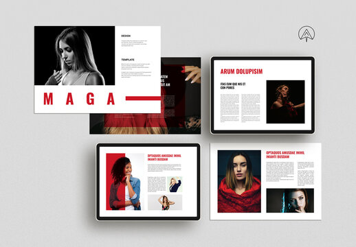 Mnimal Brochur Landscape Template