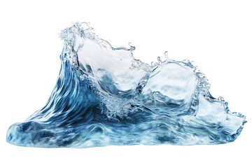 Water Wave. Wave. Transparent. Cutout..Wave Isolated with Alpha Transparency.