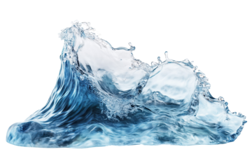 Water Wave. Wave. Transparent. Cutout..Wave Isolated with Alpha Transparency.