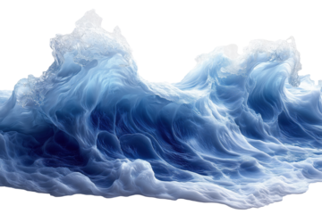 Water Wave. Wave. Transparent. Cutout..Wave Isolated with Alpha Transparency.