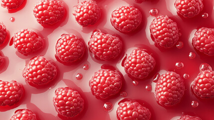 raspberry fruit background