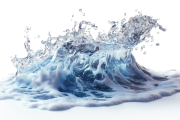 Water Wave. Wave. Transparent. Cutout..Wave Isolated with Alpha Transparency.