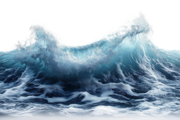 Water Wave. Wave. Transparent. Cutout..Wave Isolated with Alpha Transparency.