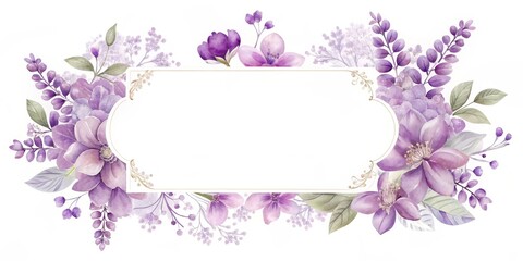 lilac wedding invitation template