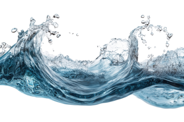 Water Wave. Wave. Transparent. Cutout..Wave Isolated with Alpha Transparency.