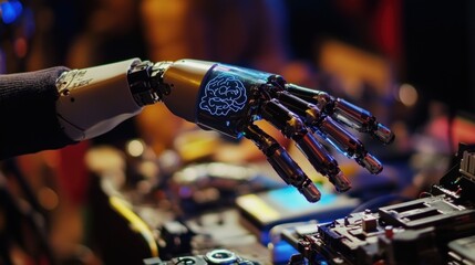 Fototapeta premium Close-up of a Robotic Hand
