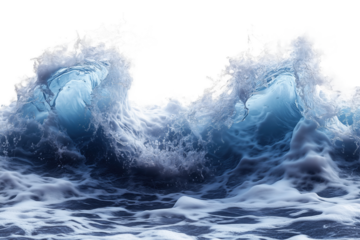 Water Wave. Wave. Transparent. Cutout..Wave Isolated with Alpha Transparency.