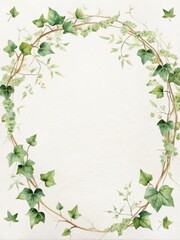 Obraz premium Floral card frame template