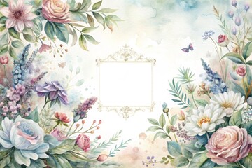 Fototapeta premium Tender wedding card template