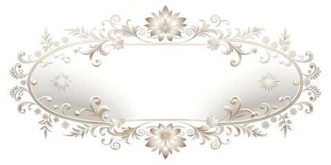 frame with floral ornament