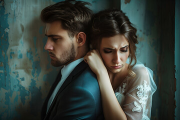 bride leave groom alone on wedding day.