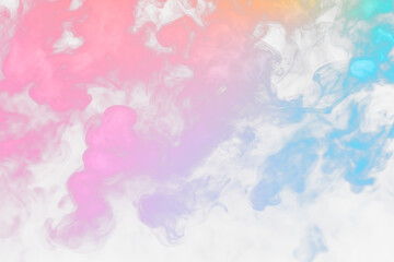 Fototapeta na wymiar Colorful Misty Fog and Smoke Effect with Transparent Background