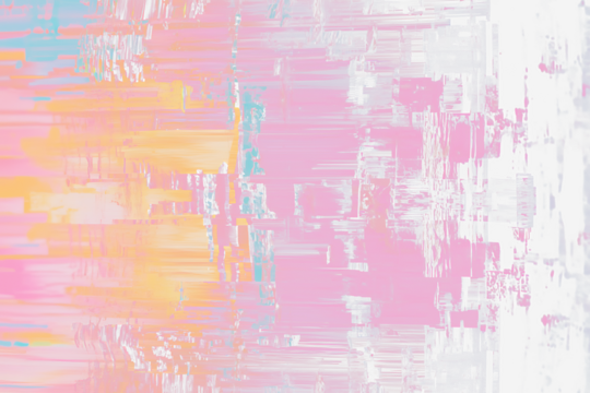 Colorful Pixel Glitch Effect on Transparent Background - Powered by Adobe