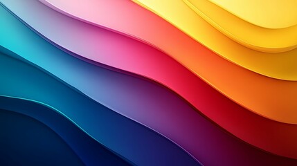 Abstract Background with Colorful Wavy Lines