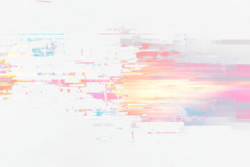 Vibrant Glitch Overlay Effect for Transparent Background
