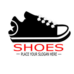 SHOES PLACE YOUR SLOGAN HERE VEKTOR