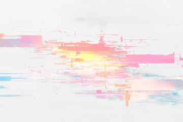 Realistic Glitch Effect with Clear Transparency