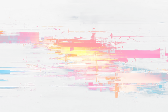 Realistic Glitch Effect with Clear Transparency