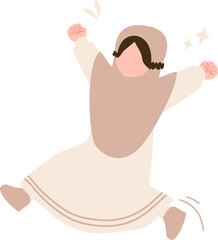 Muslim girl illustration