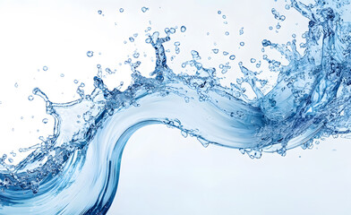 water splash  on white background