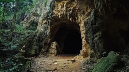 Amazing view of the cave entrance