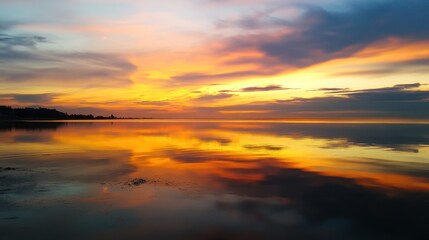 Sunset Reflection on the Water