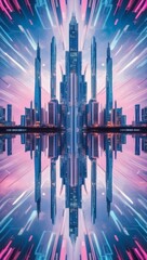 Digital technology metaverse neon blue pink purple background, cyber information, abstract connect communication, innovation future meta tech, internet network connection, Ai big data, illustration