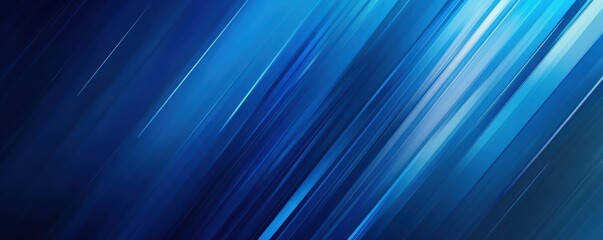 Blue gradient background with dynamic diagonal lines creating a sense of motion and energy on a modern abstract design