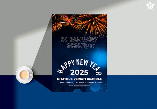 Happy New Year Flyer Template
