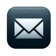 mail envelope icon isolated on transparent background - Generative AI