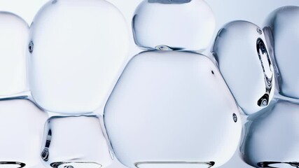 Essential Oil, Serum through the skin layer to repair wrinkles and dark complexion became clear. Skin repair concept. Skin Layer Rinse Smoothing. Skin care action Collagen repair effect, 3d render