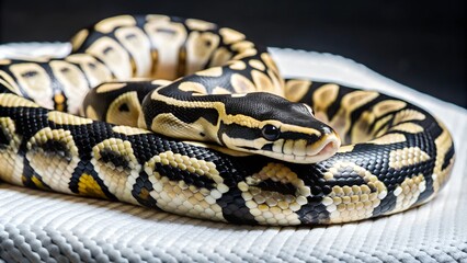 Obraz premium Ball python snake, Pet snake, Cute snake