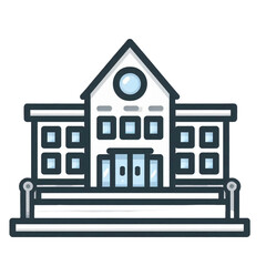 illustration of a house  isolated on transparent background - Generative AI