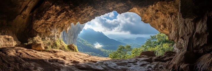 Amazing view of the cave entrance